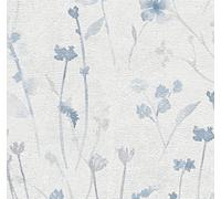 Blue Wildflower Meadow Non-Woven Wallpaper Soft Botanical Floral As Creation 79195-3