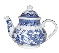 BLUE WILLOW 40 Fl oz teapot CHURCHILL CHINA, Made in England