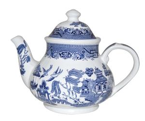 BLUE WILLOW 40 Fl oz teapot CHURCHILL CHINA, Made in England