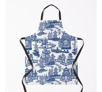 Blue Willow Ancient Ming China - Blue And White Chinoiserie Grill Aprons for Kitchen BBQ Chef
