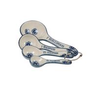 Blue Willow Floral Measuring Spoons Teaspoon Tablespoon by Sass & Belle