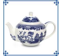 Blue Willow Teapot 1 Litre Ceramic Tableware Collectible Antique Oriental Style