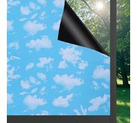 Blue Window Film, Opaque and Sun Protection, UV-Resistant, Self-Adhesive Underlay, Matte Glass Film, Privacy Protection, 30 x 200 cm