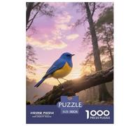 Blue-winged Warbler 1000 Piece Puzzle Easy Challenge For Beginners Brain Exercise Bird Gift-Worthy Set 38x26cm/1000pcs
