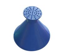 (blue) Winter Auto Car Magic Window Windshield Car Ice Scraper Shaped Funnel Snow Remover Deicer Cone Tool Scraping A Round