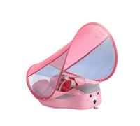 (BLUE with Cover) Mambobaby Baby Float Lying Swimming Rings Infant Waist Swim Ring Toddler