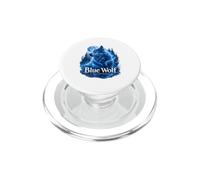 Blue Wolf Graphic Funny Women Wildlife Nature Gift PopSockets PopGrip for MagSafe