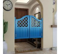 Blue Wood Interior Swinging Doors 23.6-63in Width, Two-Way Opening, Easy Assembly, Ideal for Bars, Porches, Restaurants - 100x90cm (39.4x35.4in)