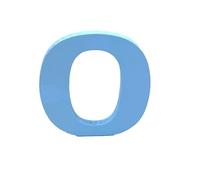 Blue Wooden MDF Letter O - Size 30cm Tall - Free Standing Wooden Letters for Arts & Crafts Personalized Name Decor