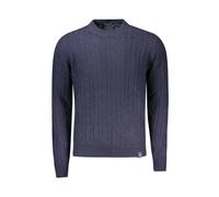 Blue Wool Twist Pattern Jumper XL