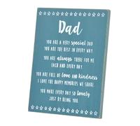 Blue Word Plaque - Dad - Sentiments From The Heart