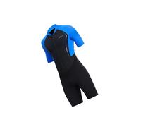 (Blue, XXXL) Mens Shorty Wetsuit Full Body Front Zip for Surf Spearfishing