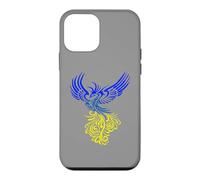 Blue Yellow Color Blend Artistic Phoenix Illustration Case for iPhone 12 mini