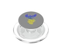 Blue Yellow Color Blend Artistic Phoenix Illustration PopSockets PopGrip for MagSafe