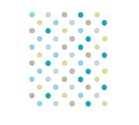 Blue Yellow Green Polka Dots Men's T-Shirt - White - XL - White