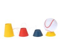 Blue Yellow Red Winter Plasstic Tee - 4 Pieces Rubber Winter Golf Tees | Time-Saving Training Accessories | 4 Different Heights For Frosty Days Hard Ground Home Driving Range Mat Training Practice Kit