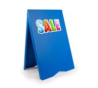 (Blue, Yes) A-Board Pavement Sign Display Stand PVC Print UV