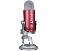 Blue Yeti USB Mic for Recording & Streaming On PC & Mac, 3 Condenser Capsules, 4 Pickup patterns, Headphone Output & Volume Control, Mic Gain Control, Adjustable Stand, Plug & Play - Steel Red