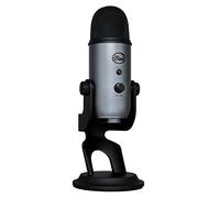 Blue Yeti USB Microphone for PC, Mac, Gaming, Recording, Streaming, Podcasting, Studio and Computer Condenser Mic with Blue VO!CE effects, 4 Pickup Patterns, Plug and Play - Grey