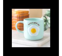 Blue Youre A Good Egg Coffee Mug With Fried Egg Design