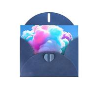 Blue YYHWHJDE Cotton Candy Printing Greeting Card for Christmas, Birthday, Valentine's Day, Wedding Anniversary, and Parties