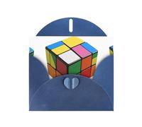 Blue YYHWHJDE Puzzle Rubik's Cube Printing Greeting Card for Christmas, Birthday, Valentine's Day, Wedding Anniversary, and Parties