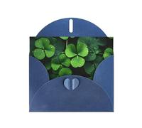 Blue YYHWHJDE St Patricks Day Leaves Printing Greeting Card for Christmas, Birthday, Valentine's Day, Wedding Anniversary, and Parties
