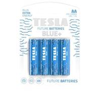 Blue Zinc Carbon Battery AA R06 Pencil Battery Blister Pack of 4
