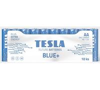 Blue Zinc Carbon Battery AA (R06, Pencil Battery, Shrink) Pack of 10