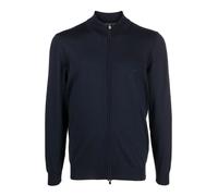 Blue Zip Cardigan - male - Boss - Cardigans - Blue - XL - Knitwear XL
