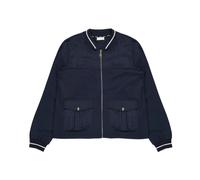 Blue Zip-Up Bomber Style Sweatshirt - female - Liu Jo - Light Jackets - Black - S - Jackets S