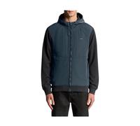 Blue Zip-Up Hooded Sweatshirt with Pockets - male - Lyle & Scott - Zip-throughs - Blue - M - Sweatshirts & Hoodies M