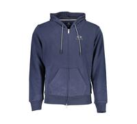 Blue ZipUp Hoodie Sweatshirt Logo Print - male - La Martina - Zip-throughs - Blue - 2XL - Sweatshirts & Hoodies 2XL