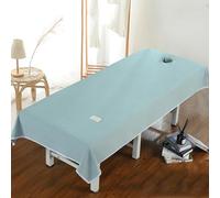 Blue1,120x220cm/47.2x86.6in,Lace Massage Table Cover,Reusable Massage Bed Cover with Face Hole Washable Large Beauty Massage Couch Cover Suitable for Salons SPA and Therapists