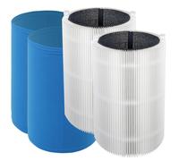 Spares2go Filter Kit for Blueair Air Purifier HEPA Carbon Sleeve Blue Pure 411 3210 Joy S (Pack of 2)