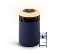 BLUEAIR Purifier for Bedroom - Mini Restful - Sunrise Clock with HEPASilent Filtration and Wake Up Light - Cleans Air and Supports Circadian Rhythm - USB-C and App Connectivity, Blue