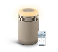 BLUEAIR Purifier for Bedroom - Mini Restful - Sunrise Clock with HEPASilent Filtration and Wake Up Light - Cleans Air and Supports Circadian Rhythm - USB-C and App Connectivity