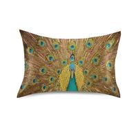 Blueangle Beautiful Peacock Pillow Cases - Soft Breathable Pillowcase Covers - Machine Washable - Decoration Pillows for Sleeping - Standard Size 20''×26''