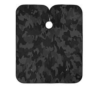 Blueangle Hairdressing Equipment Symbols Barber Cape, Hair Cutting Cape with Adjustable, Black Camouflage, 65*55in