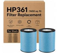 Bluearks 2 Pack HP361 Filter Replacement,Compatible with Shark BreatheClear Max Smart Air Purifier(1650 sq. ft),H13 True HEPA and High-Efficiency Activated Carbon Filters, Replacement Part