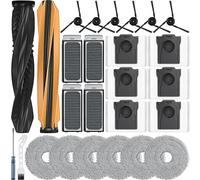 Bluearks 26Pcs X50 Ultra Accessories Kit fot L50 Ultra/Matrix10 ultra/L40s Pro Ultra/Mova V50 Ultra Replacement Parts,2 Main Brush 4Hepa Filters 6Side Brush 6Vacuum Bags 6Mop Pads