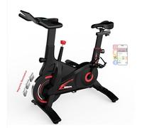 Bluearth Exercise Bike, Cycling Spin Bike with Silent Magnetic Resistance, Stationary Bike 300lbs Capacity, Adjustable Resistance & Smart App with Scenic Rides and Live Classes