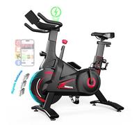 BluEarth LED Light Exercise Bike with Smart App, Max. 150 kg, Home Trainer Bicycle with Magnetic Resistance, Ergometer Exercise Bike with Live Courses and Immersive Experience