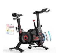 Bluearth Stationary Bike, Indoor Cycling Spin Bike with Silent Magnetic Resistance & Stable Triangle Frame, Adjustable Resistance & Smart App with Scenic Rides and Live Classes, 300lbs Capacity