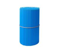 BlueBee Pure Beeswax Candles 50pcs Honey Scented Candle Sticks - Tall Thin Taper Candles Dripless Smokeless - Natural Bees Wax Candles for Birthday, Church, Halloween, Christmas 18cm (50, Blue)