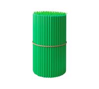 BlueBee Pure Beeswax Candles 50pcs Honey Scented Candle Sticks - Tall Thin Taper Candles Dripless Smokeless - Natural Bees Wax Candles for Birthday, Church, Halloween, Christmas 18cm (50, Green)