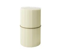 BlueBee Pure Beeswax Candles 50pcs Honey Scented Candle Sticks - Tall Thin Taper Candles Dripless Smokeless - Natural Bees Wax Candles for Birthday, Church, Halloween, Christmas 18cm (50, White)