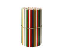 BlueBee Pure Beeswax Candles 50pcs Honey Scented Candle Sticks - Tall Thin Taper Candles Dripless Smokeless - Natural Bees Wax Candles for Birthday, Church, Halloween, Christmas 18cm (50, Mix)