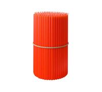 BlueBee Pure Beeswax Candles 50pcs Honey Scented Candle Sticks - Tall Thin Taper Candles Dripless Smokeless - Natural Bees Wax Candles for Birthday, Church, Halloween, Christmas 18cm (50, Red)