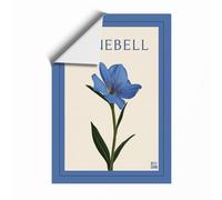Bluebell Botanical Unframed Wall Art Print A2 (59.4×42cm), Wall Decor for Living Room, Bedroom, Office & Home, Art Gift